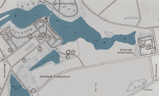 Интерактивная карта музея-заповедника «Тарханы»